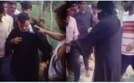 बुर्का पहनकर प्रेमिका से मिलने पहुंचा प्रेमी, चाल-ढाल से खुल भेद ग्रामीणों ने की जमकर धुनाई