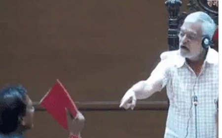 राजस्थान के बर्खास्त मंत्री राजेंद्र गुढ़ा को विधानसभा से निकाला:संसदीय कार्य मंत्री का माइक खींच रहे थे, स्पीकर ने मार्शलों से बाहर भिजवाया