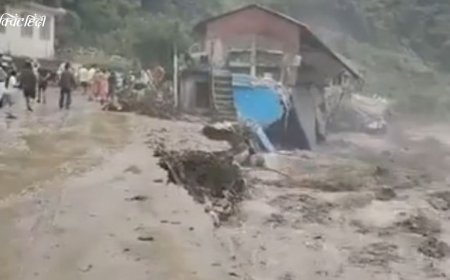 हिमाचल के कुल्लू मे गड़सा घाटी में फटा बादल; 2 पुल बहे, 5 मकान ध्वस्त, भुंतर-गड़सा मार्ग भी तबाह