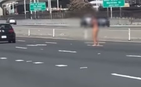 कार से सड़क पर उतर आई न्यूड महिला और गोलियां चलाई