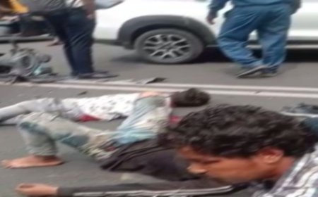 Bhopal में रफ्तार का कहर: बाइक सवार तीन युवक हुए हादसे का शिकार, तीनों युवक गंभीर रूप से जख्मी