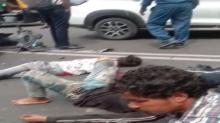 Bhopal में रफ्तार का कहर: बाइक सवार तीन युवक हुए हादसे का शिकार, तीनों युवक गंभीर रूप से जख्मी