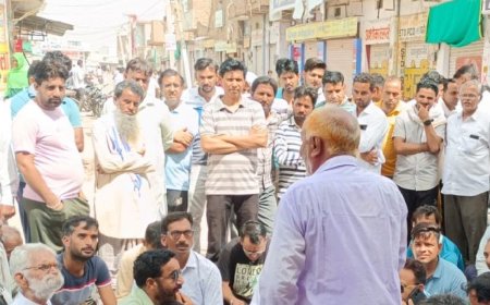 खाजूवाला से बङी खबर खाजूवाला कस्बे को अनिश्चितकालीन के बंद की घोषणा