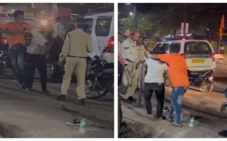पापा की परी का बीच सड़क हाई वोल्टेज ड्रामा: नशे में धुत होकर पुलिसकर्मी को दी गालियां