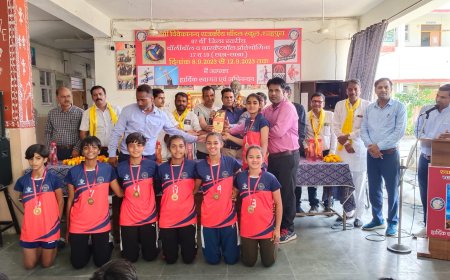 मॉडल स्कूल शाहपुरा ने वॉलीबॉल में फहराया परचम