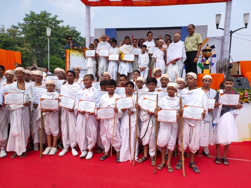 गांधी जयंती के उपलक्ष पर विधालय में भिन्न -भिन्न कार्यक्रमों सहित दिया गया स्वच्छता का संदेश
