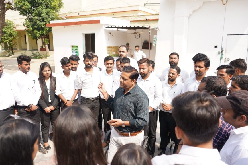 सिंघानिया विधि के महाविद्यालय के विधार्थियो ने सेंट्रल जेल की कार्यप्रणाली समझी