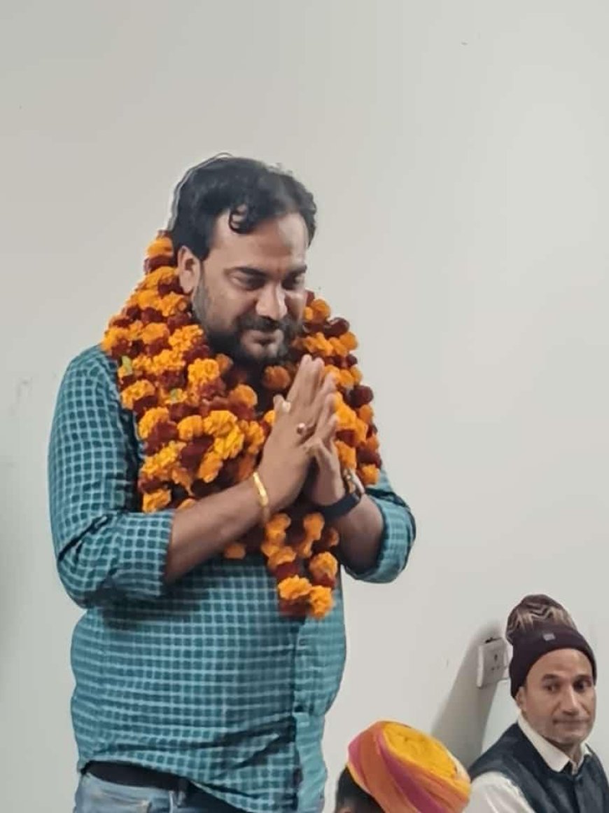 श्री मनोज कुमार जी के नागौर जिला अध्यक्ष